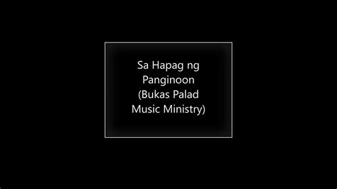 sa hapag ng panginoon lyrics|Bukas Palad .